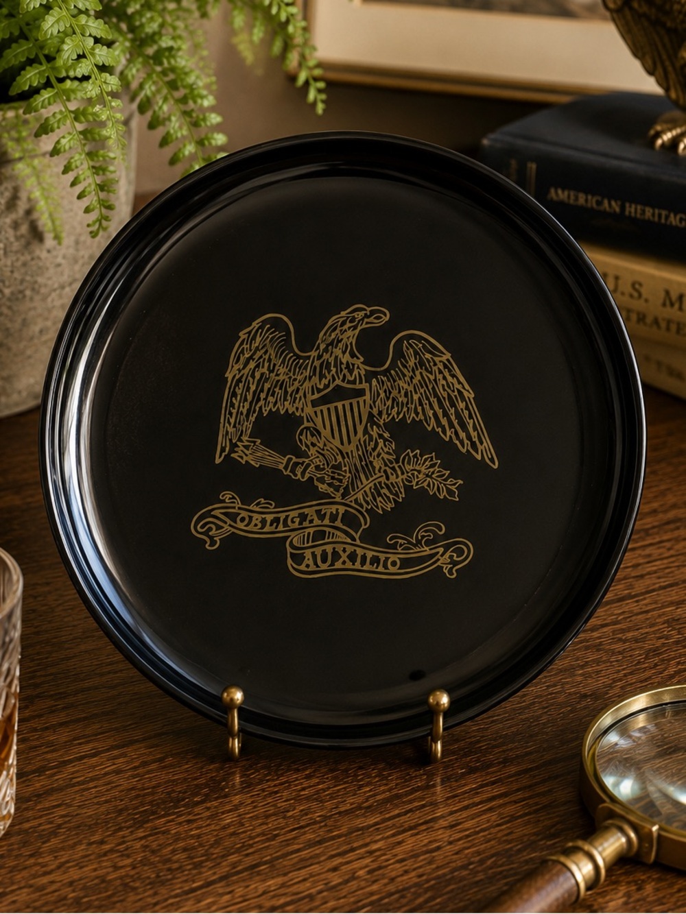 Couroc Monterey Eagle Inlay Tray Obligati Auxilio | 10⅜” Tray | California Made